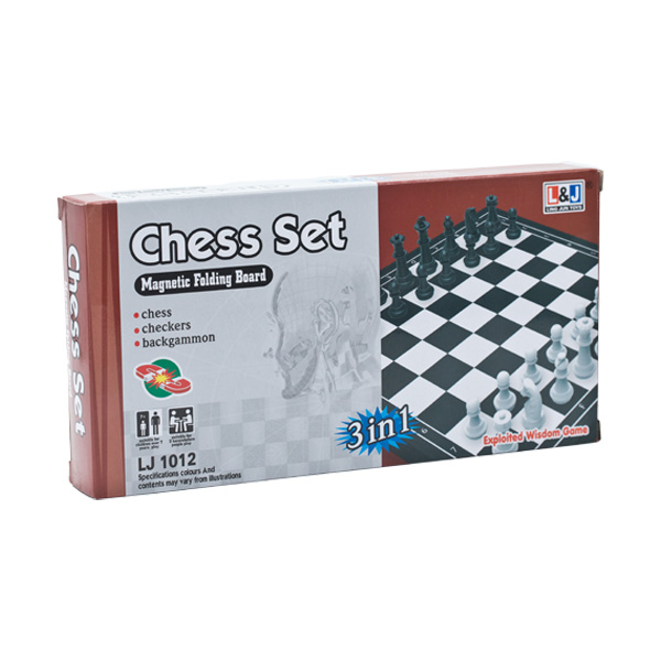  GAME SET MAGNETIC CHESS 3 IN 1 LJ-1012