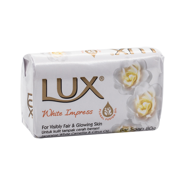  LUX SOAP WHITE IMPRESS 80GM
